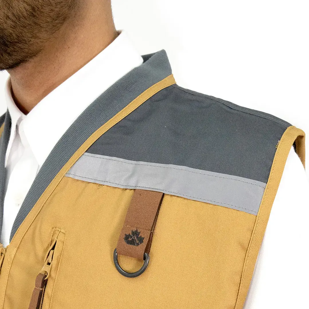 Chaleco Geologo Gabardina Quebec Camel