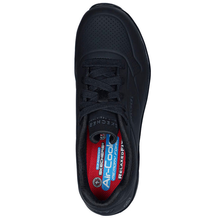 Zapatilla de Trabajo Skechers UNO Work Slip Negro Mujer