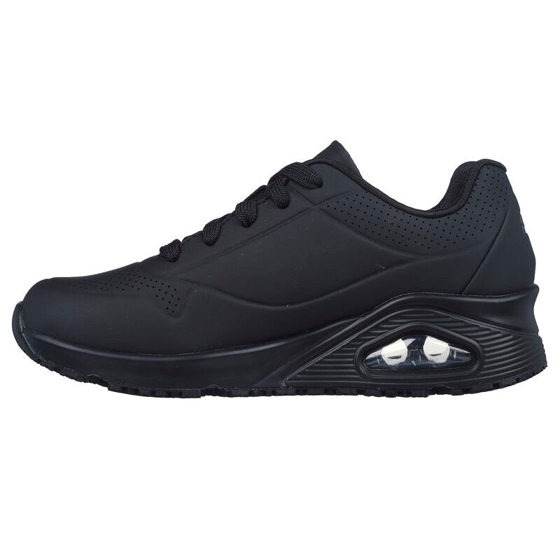 Zapatilla de Trabajo Skechers UNO Work Slip Negro Mujer