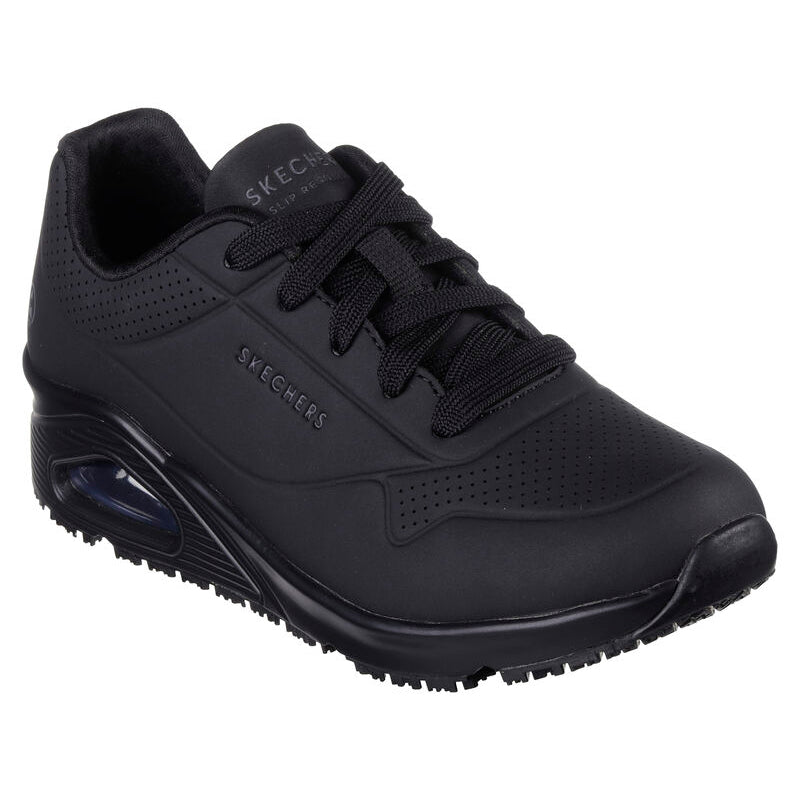 Zapatilla de Trabajo Skechers UNO Work Slip Negro Mujer