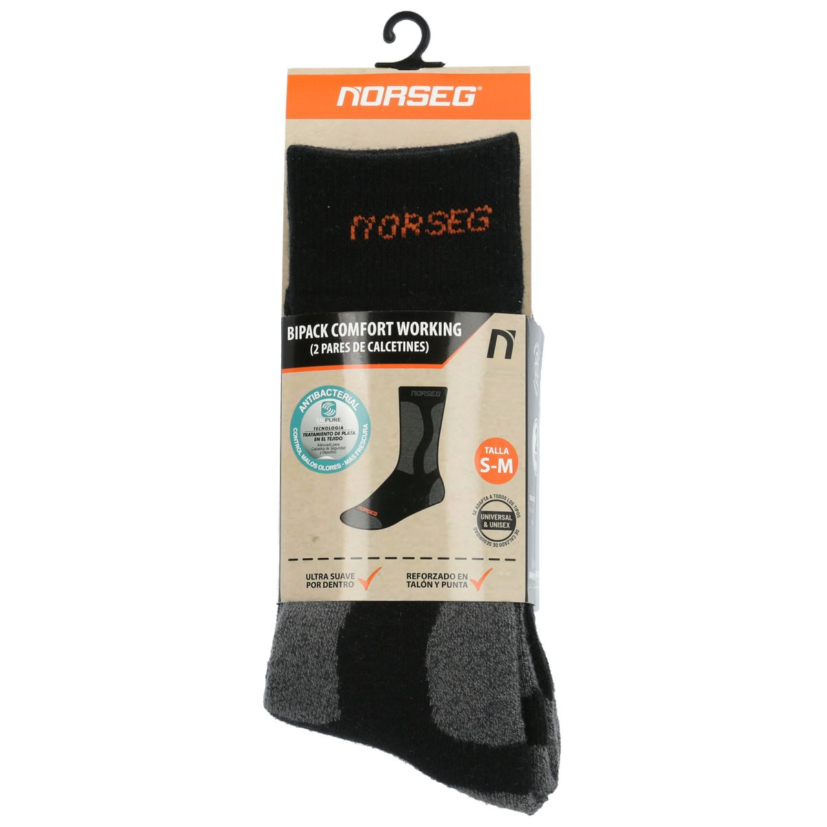 Calcetín de Trabajo Comfort Working Norseg Bipack (2 Pares)