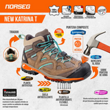 Botín de Seguridad Norseg New Katrina Turquesa Mujer