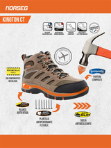 Botín de Seguridad Norseg Kingston II CT Hombre