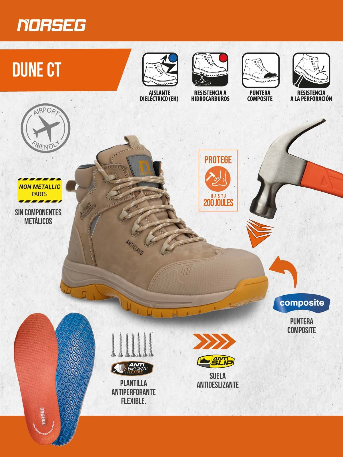 Botín de Seguridad Norseg Dune CT