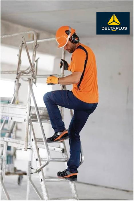 Pantalón Cargo Gabardina Deltaplus Mach Azul/Negro — RAC