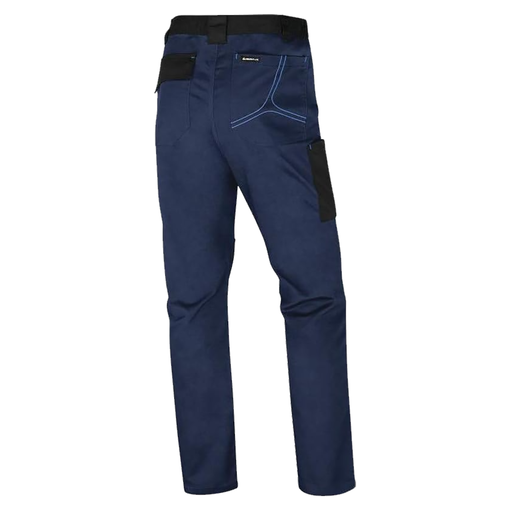 Pantalón Cargo Gabardina Deltaplus Mach 2 Azul/Negro