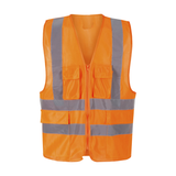 Chaleco Reflectante Supervisor, 4 Bolsillos