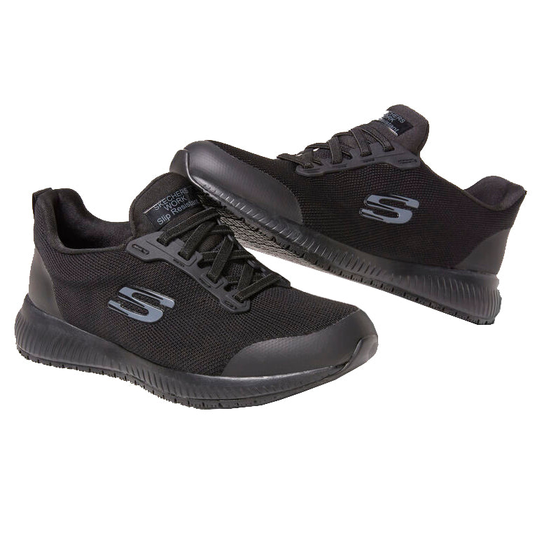 Zapatilla de Trabajo Skechers Squad SR Negra Mujer