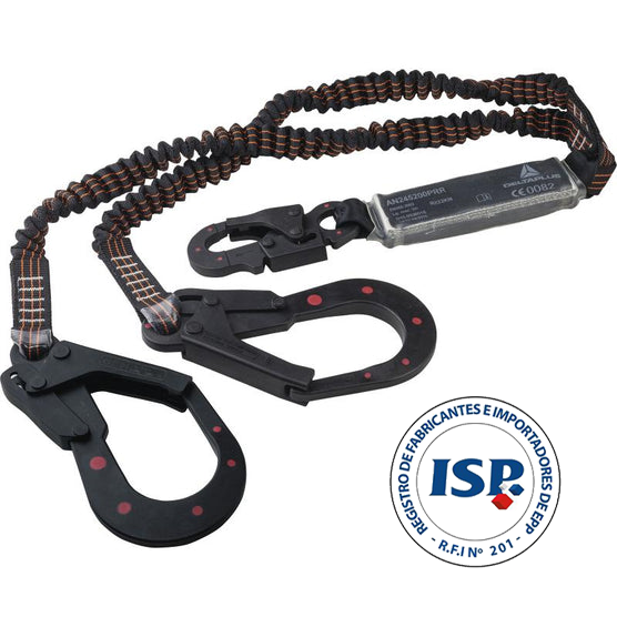 Amortiguador de Energía Dieléctrico de cinta Extensible Doble de 2 M