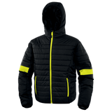 Parka Light Deltaplus Bloom Negro Amarillo Fluor