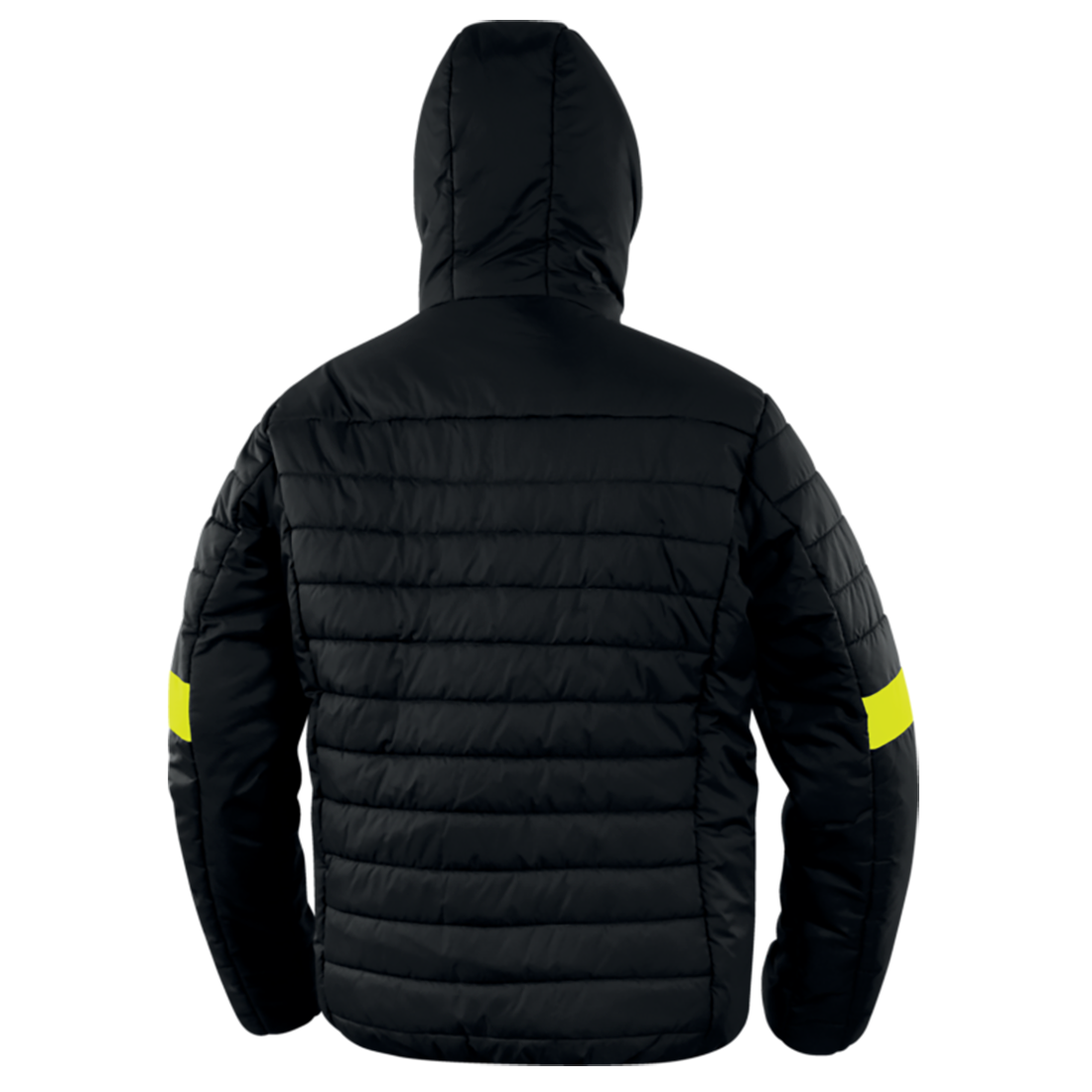 Parka Light Deltaplus Bloom Negro Amarillo Fluor