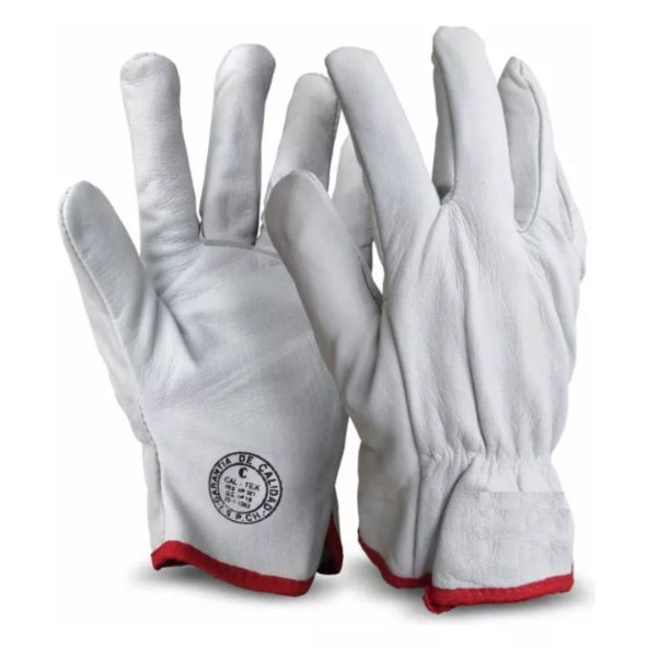Guante Cabritilla Natural Sin Forro Eurogloves (Pack de 10 Pares)