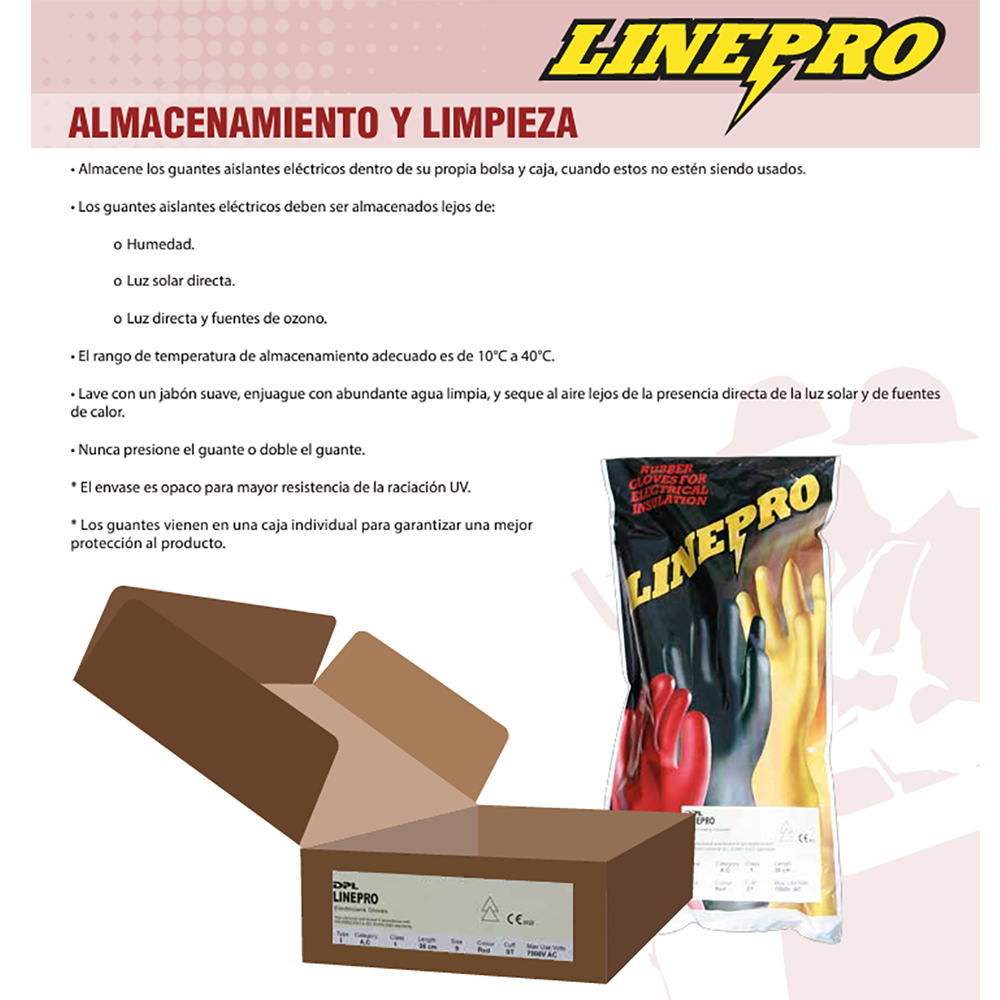 Guante Dieléctrico DPL-Linepro Clase 1 (7500V)