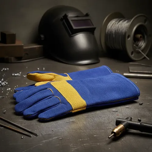 Guante Soldador Kevlar Azul C/Ref Eurogloves
