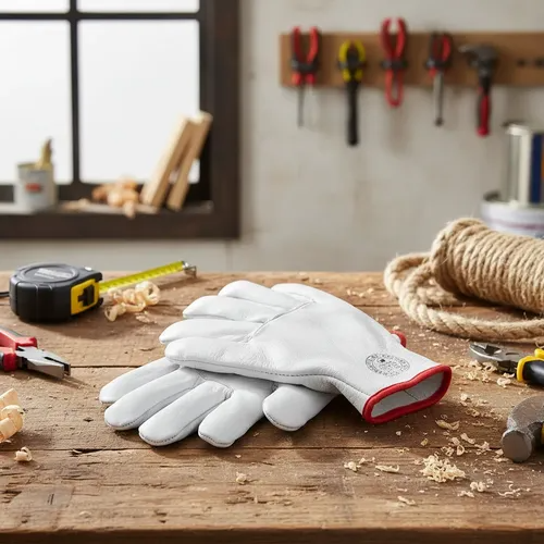 Guante Cabritilla Natural Sin Forro Eurogloves (Pack de 10 Pares)