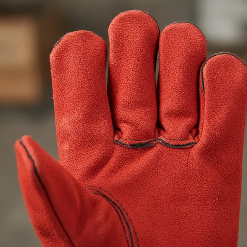 Guante Soldador Descarne Rojo Eurogloves