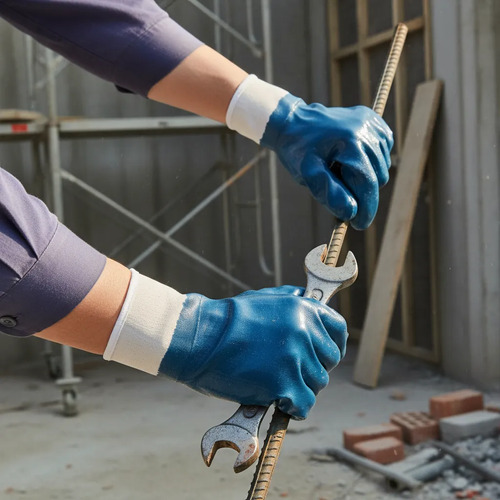 Guante De Nitrilo Puño Seguridad Eurogloves