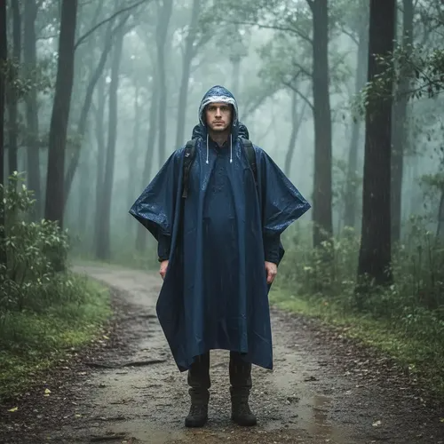 Capa Para la lluvia Pvc Azul