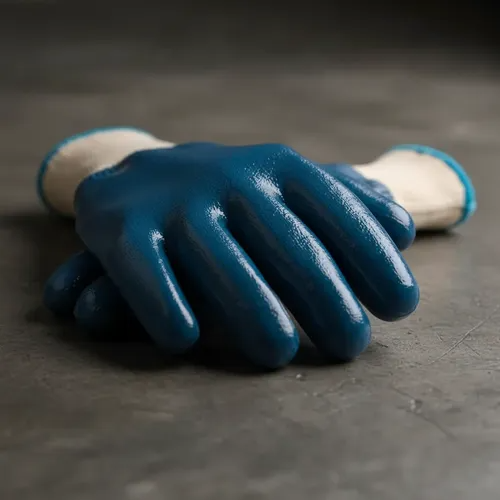 Guante De Nitrilo Puño Tejido Eurogloves