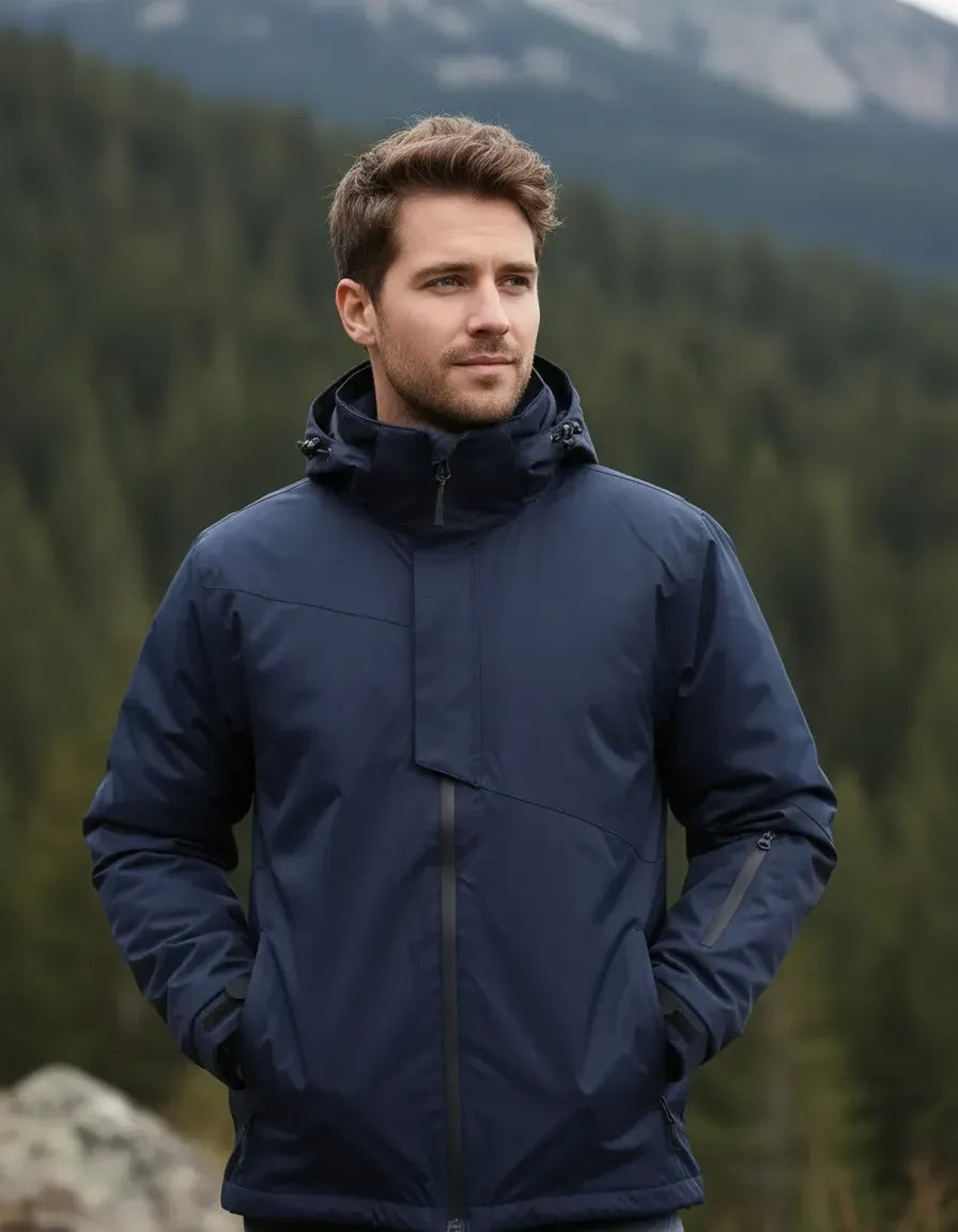 Parka 3 en 1 Vizwell Alce Hombre Azul