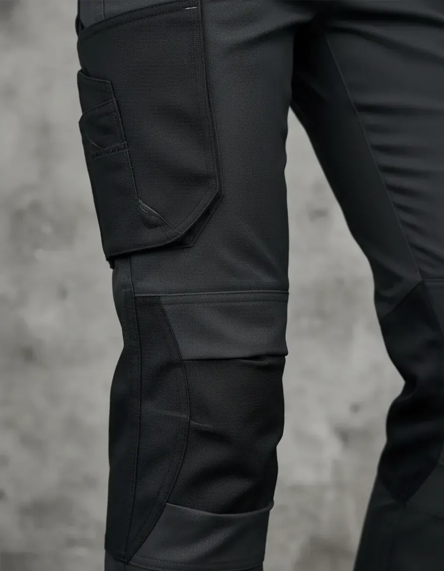 Pantalón Cargo Gabardina Deltaplus Mujer Mach 2 Gris/Negro