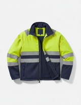 Micropolar Bicolor Alta Visibilidad Hombre Amarillo Fluor