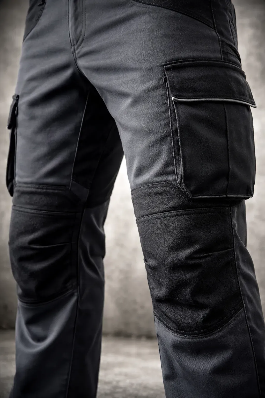 Pantalón Cargo Gabardina Deltaplus Mujer Mach 2 Gris/Negro