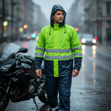 Traje Para La Lluvia PU Antiácido Hi-Vis Storm Amarillo Fluor