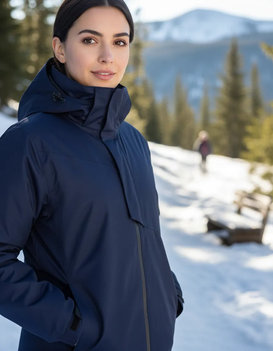 Parka 3 en 1 Vizwell Alce Mujer Azul