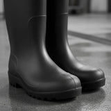 Bota Negra con Pta y Planta de Acero Storm