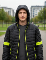 Parka Light Deltaplus Bloom Negro Amarillo Fluor
