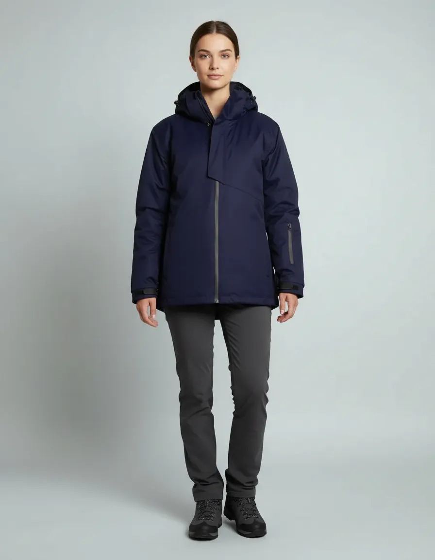 Parka 3 en 1 Vizwell Alce Mujer Azul
