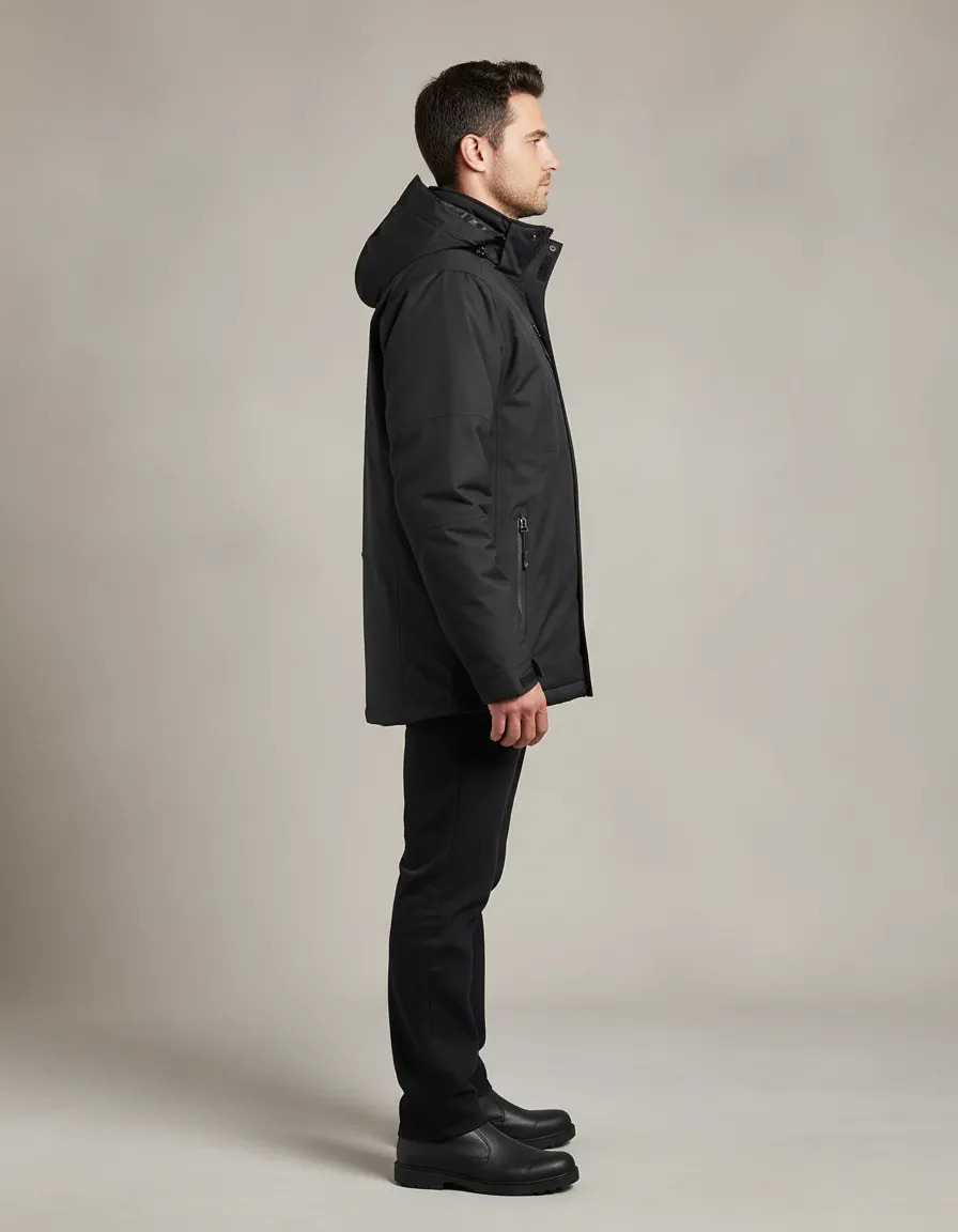 Parka Reno 3 en 1 Negra Hombre