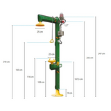 Ducha Lava Ojos Steelpro B-TEMP (BD-580A)