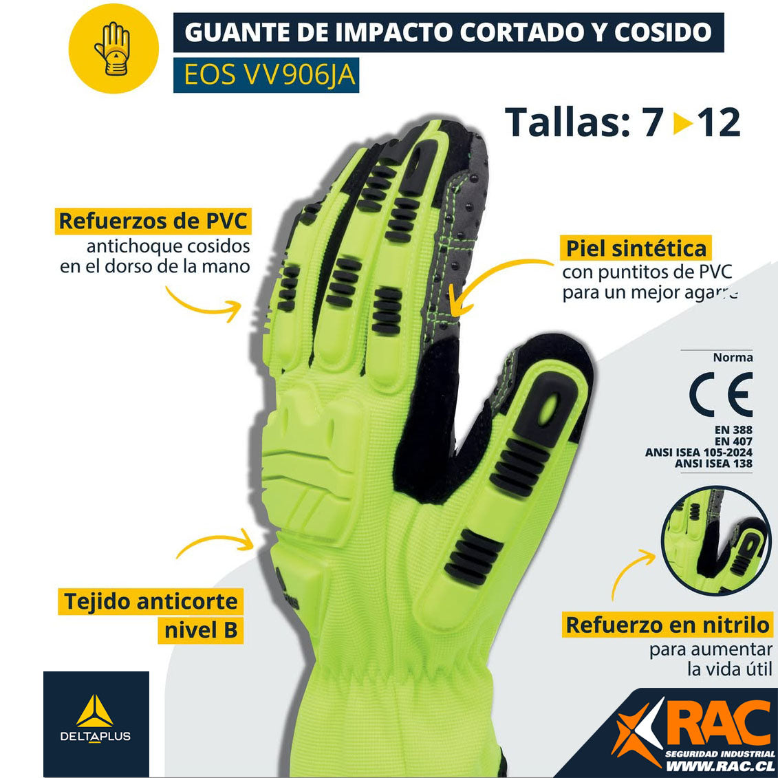 Guante Anti impacto EOS VV906JA
