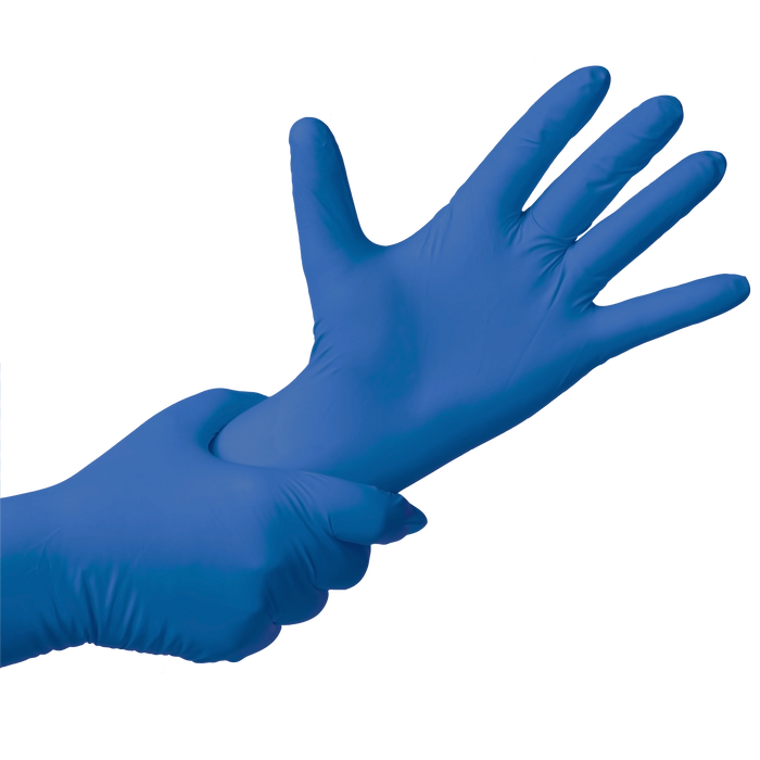 Guante Examinación Deltaplus Nitrilo Azul V1420