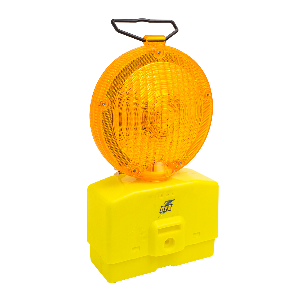 Lampara Señalización Tráfico Amarillo c/Batería