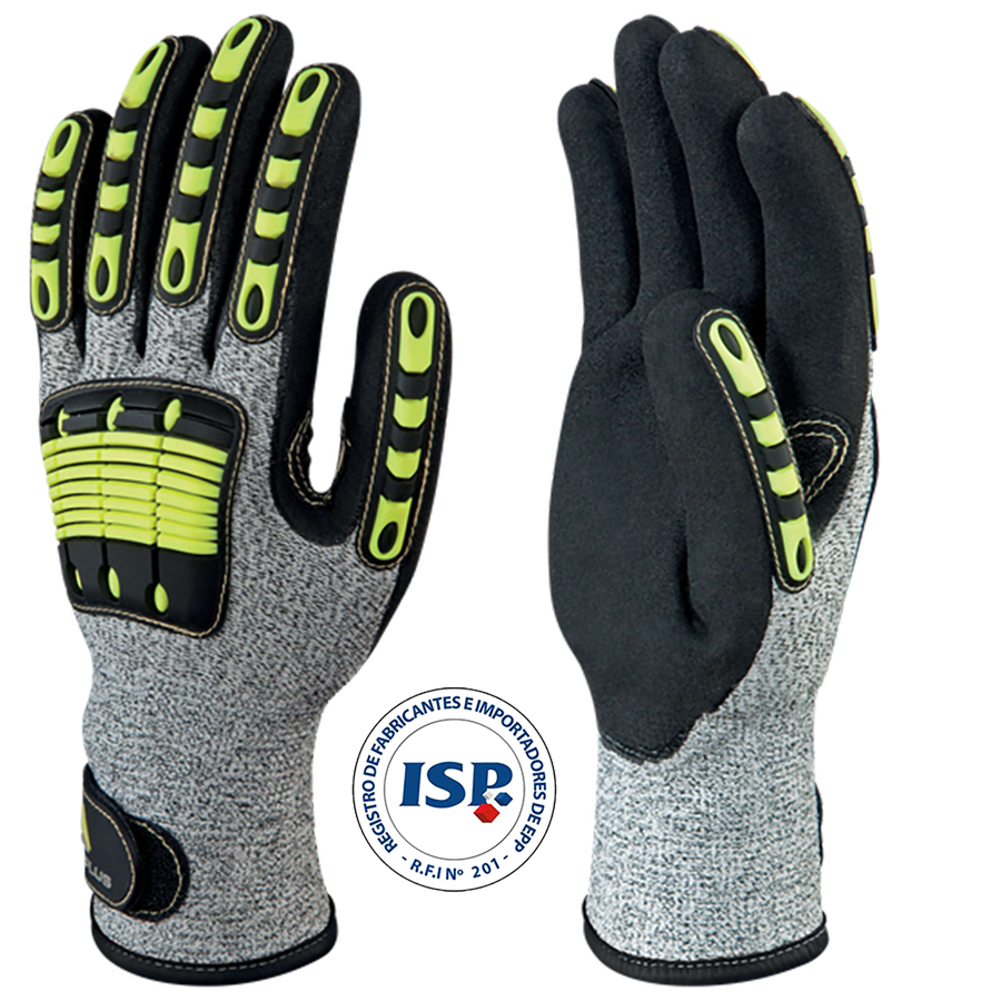 Guante Mecánico Anticorte Anti impacto Deltaplus Eos Nocut VV910