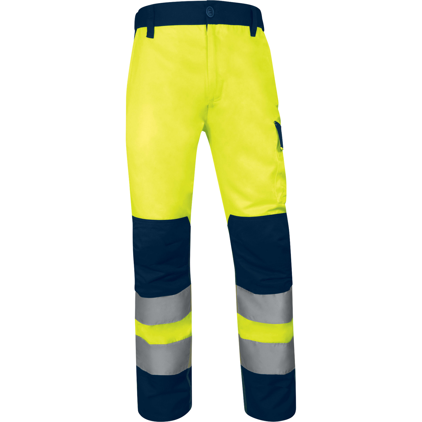 Pantalón Deltaplus HI-VIS Amarillo Fluor - Azul