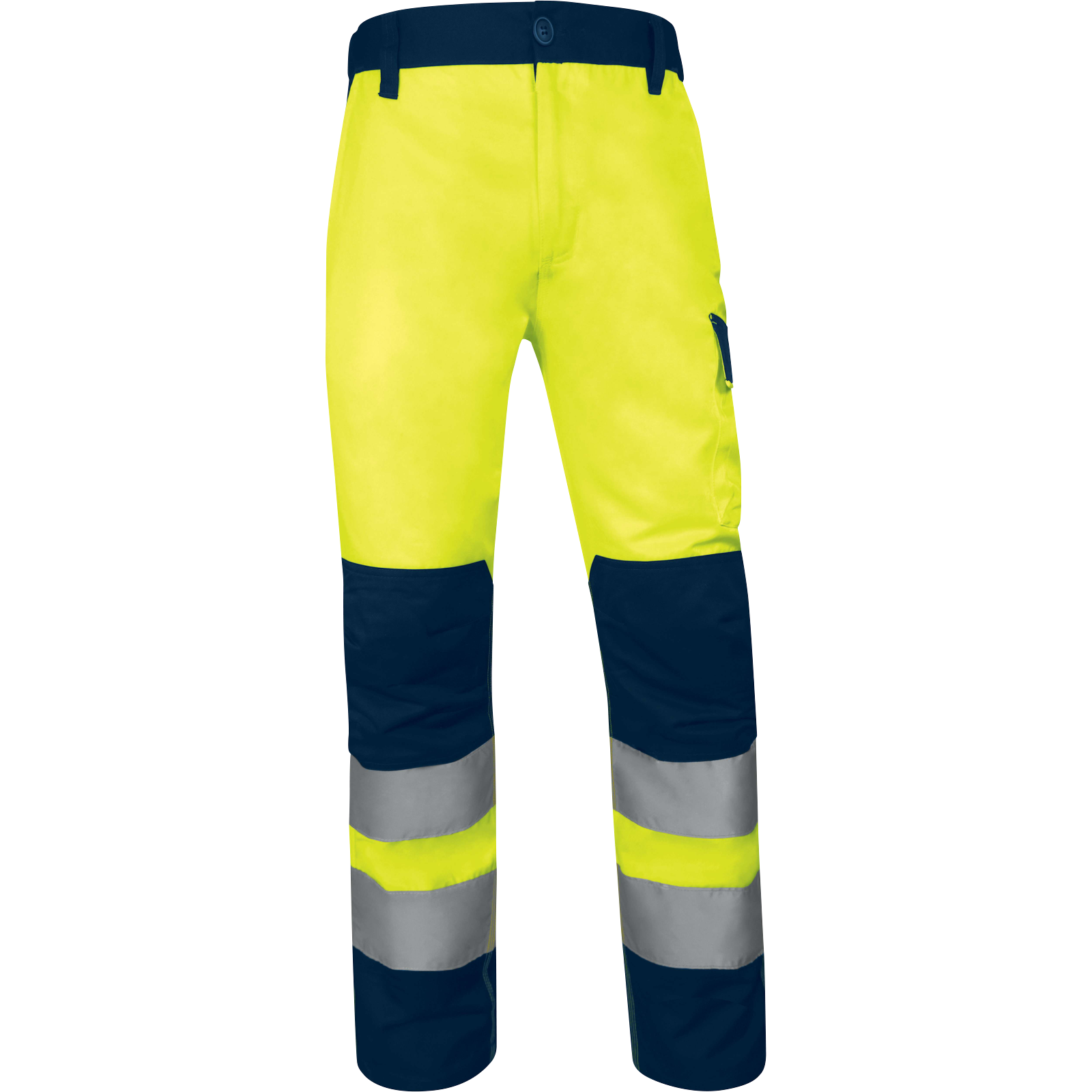 Pantalón Deltaplus HI-VIS Amarillo Fluor - Azul