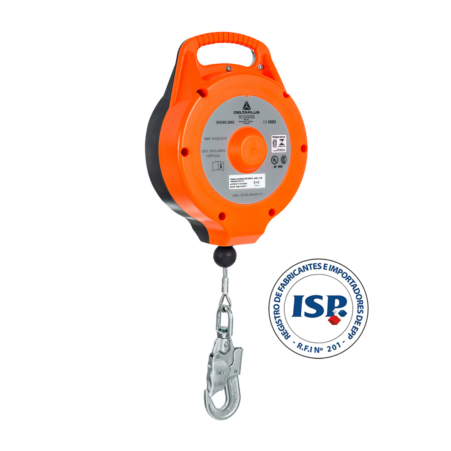 Retráctil Deltaplus AN12006T Cable acero 6 Mts