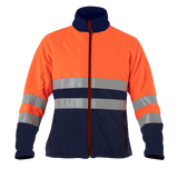 Micropolar Bicolor Alta Visibilidad Mujer Naranjo Fluor