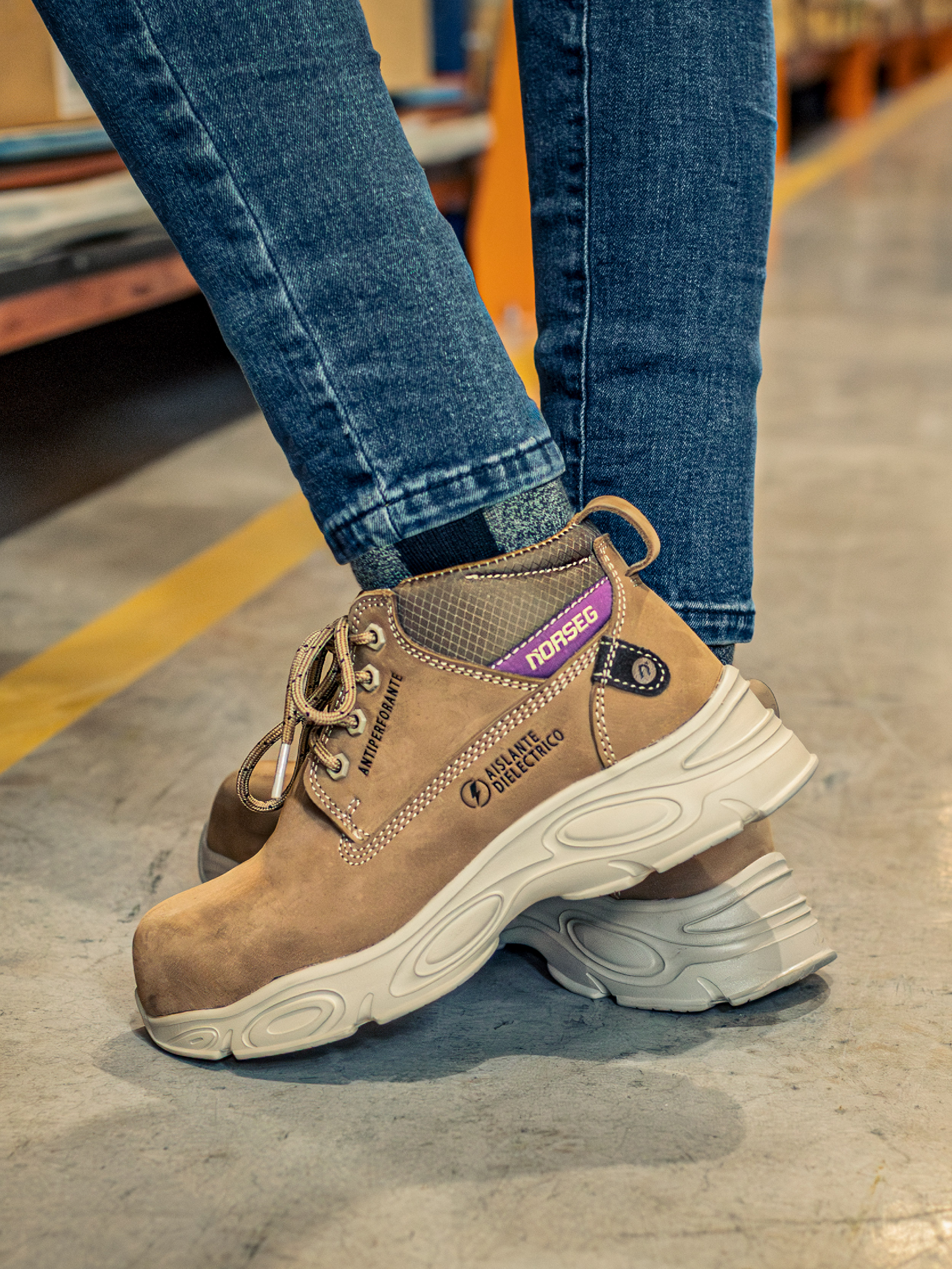 Botín de Seguridad Femenino Norseg Praga