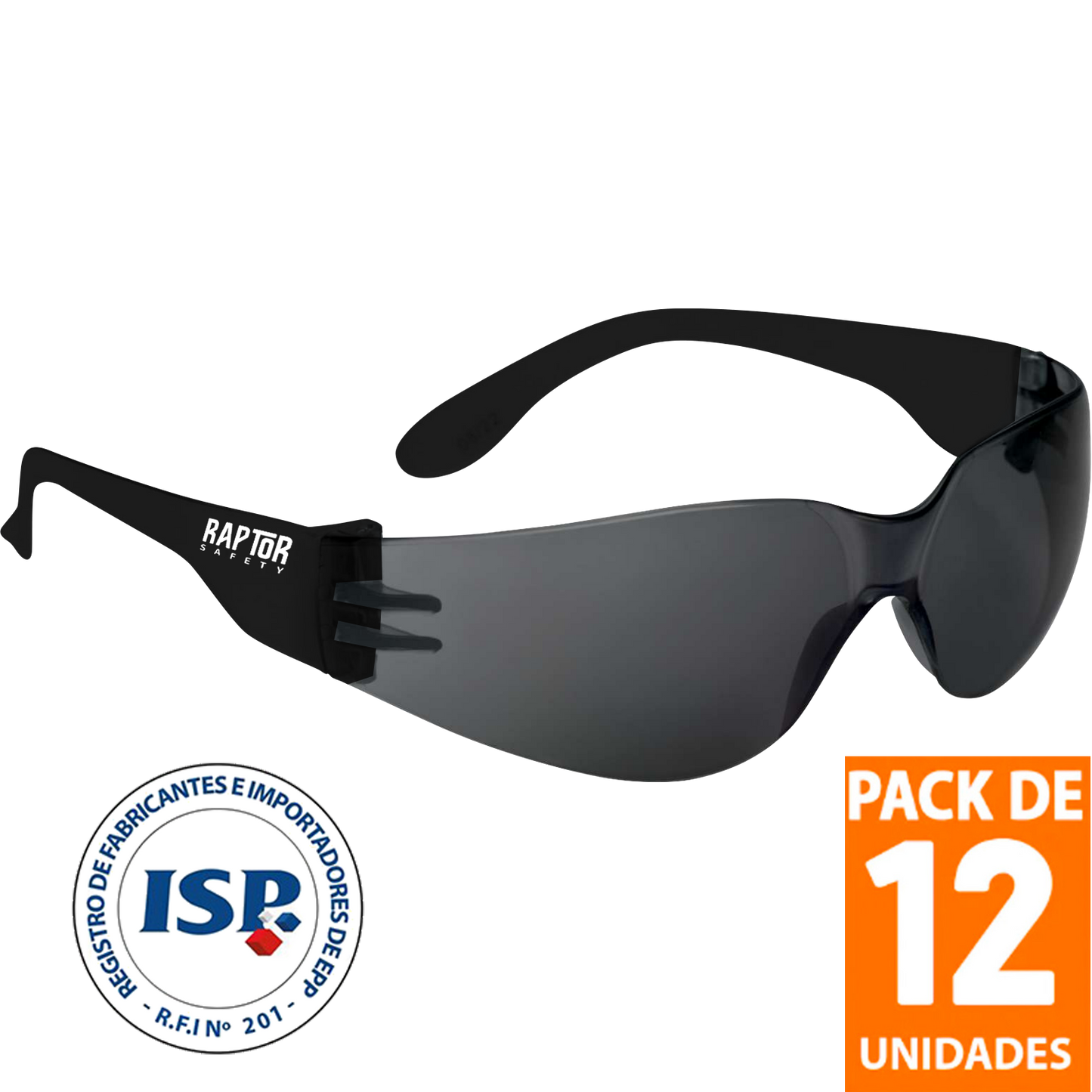 Anteojos de seguridad Raptor Tech (Pack de 12 Unid.)