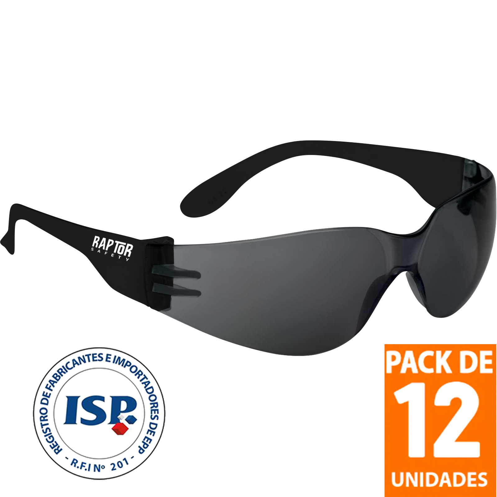 Anteojos de seguridad Raptor Tech (Pack de 12 Unid.)