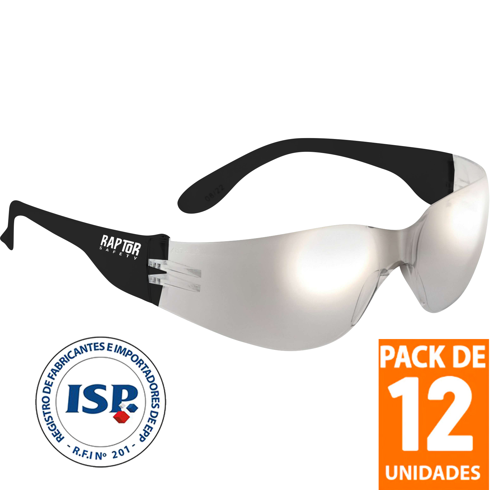 Anteojos de seguridad Raptor Tech (Pack de 12 Unid.)