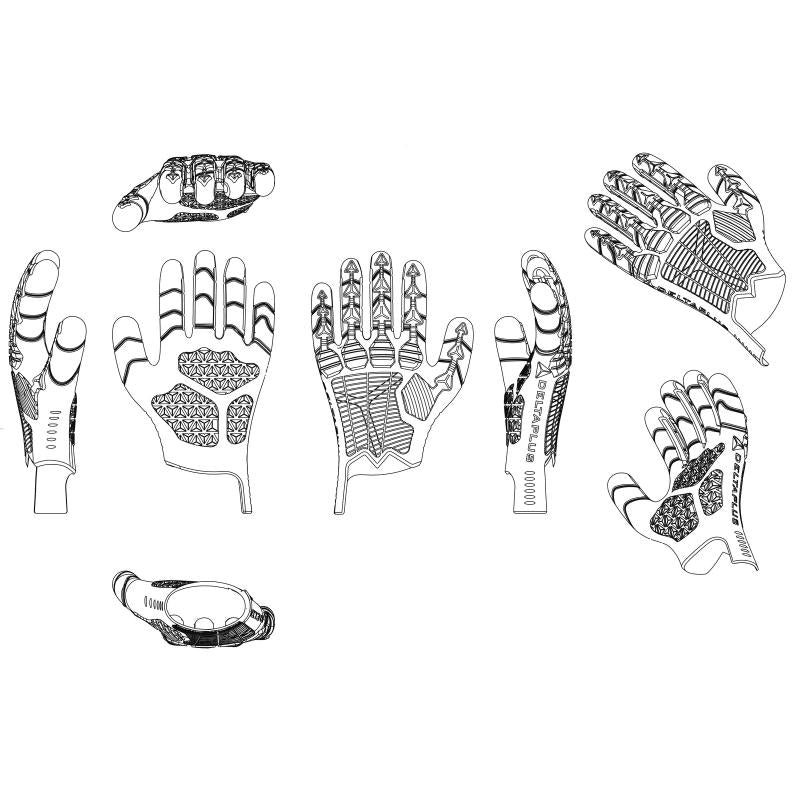 Guante Anticorte Anti-impacto Deltaplus EOS FLEX CUT B VV921