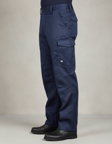Pantalón Cargo Gabardina Forro Polar Hombre Azul