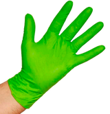 Guante Texturizado  Nitrilo Verde (Caja 50 Unidades)