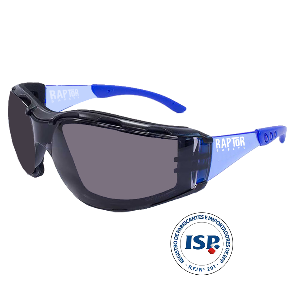 Anteojos de seguridad Raptor Foam Plus Gris